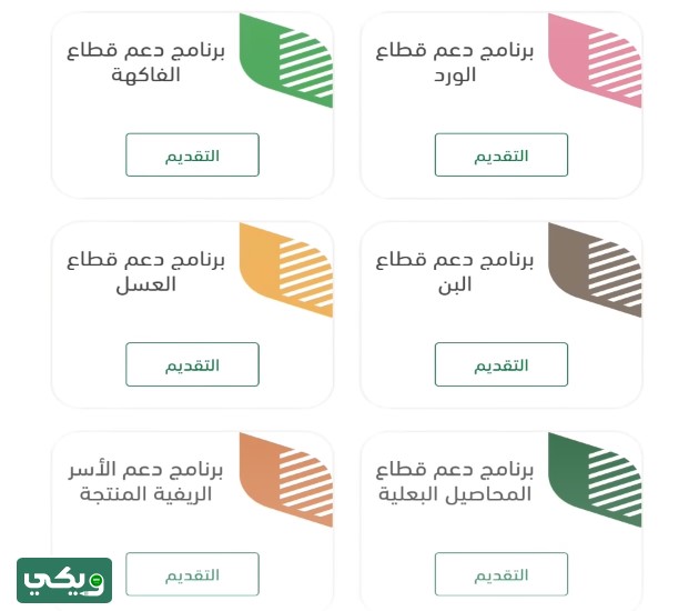 الفئات المستفيدة من الدعم الريفي