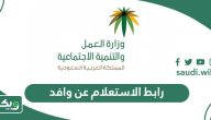 رابط الاستعلام عن وافد في السعودية mol.gov.sa
