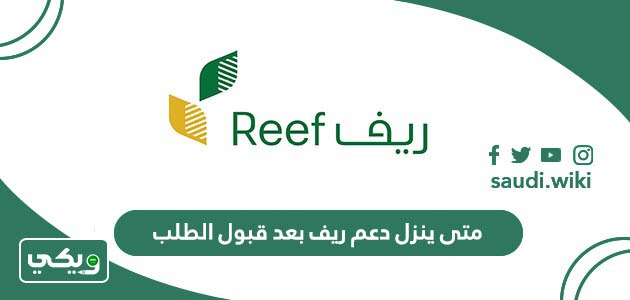 متى ينزل دعم ريف بعد قبول الطلب 1447