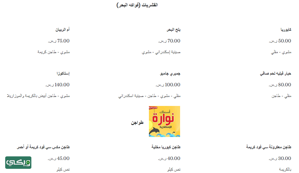 أسماك نوارة الإسكندرية