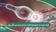 كيف اعرف ان البويضة تلقحت وصار حمل من أول يوم