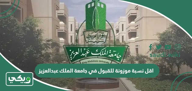 اقل نسبة موزونة للقبول في جامعة الملك عبدالعزيز 1447