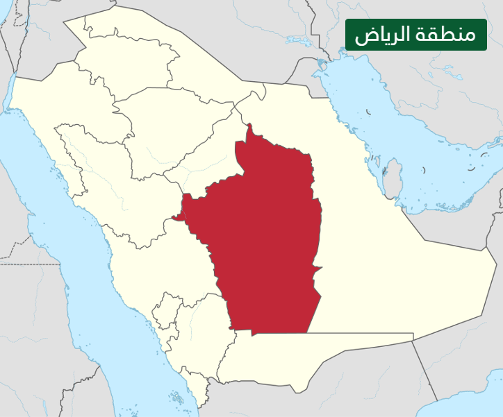 خريطة التقسيم الإداري في المملكة العربية السعودية