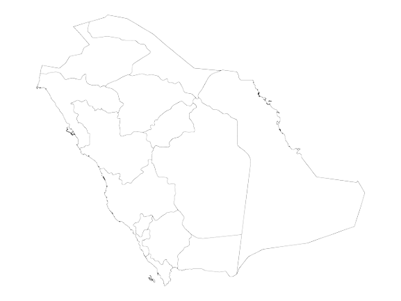 خريطة السعودية png
