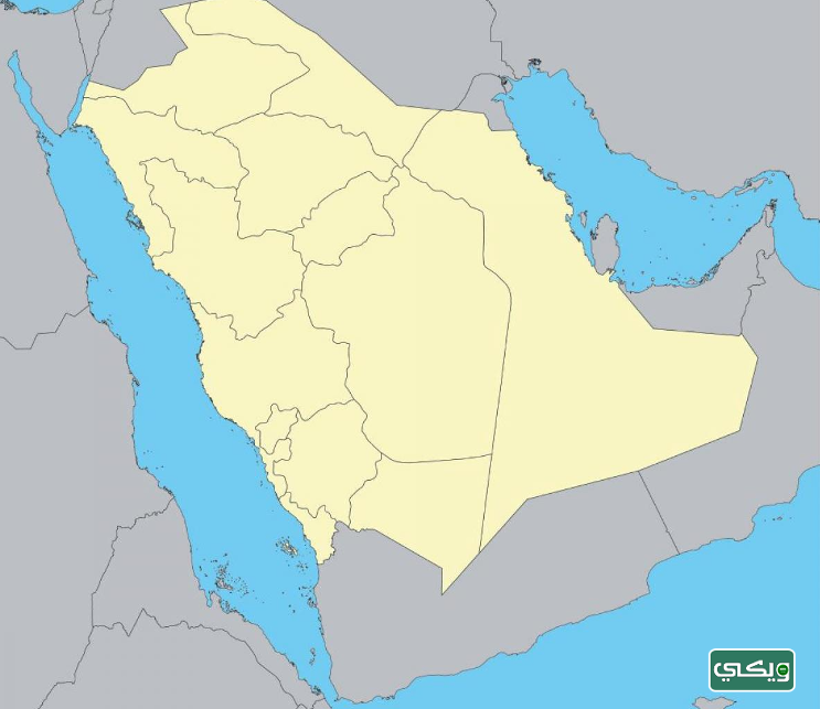 خريطة المملكة العربية السعودية صماء