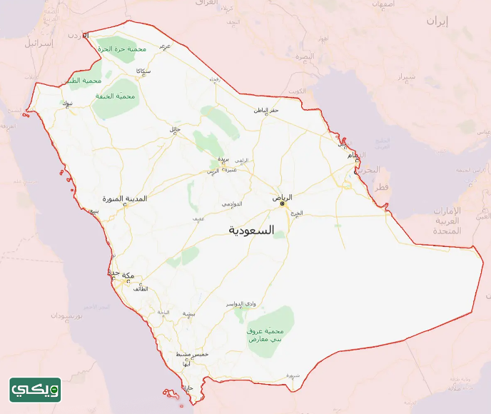 خريطة المملكة العربية السعودية للاطفال