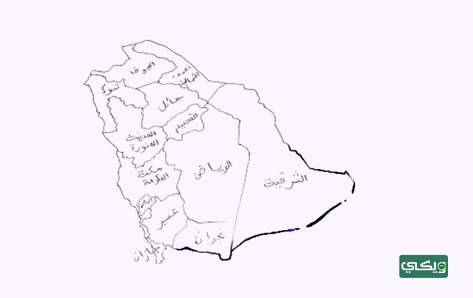 رسم خريطة المملكة العربية السعودية