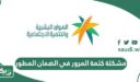 حل مشكلة فقدان كلمة المرور في الضمان الاجتماعي المطور