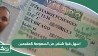 اسهل فيزا شنغن من السعودية للمقيمين 2026 نسبة قبول 99%