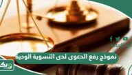 نموذج رفع الدعوى لدى التسوية الودية جاهز 2026