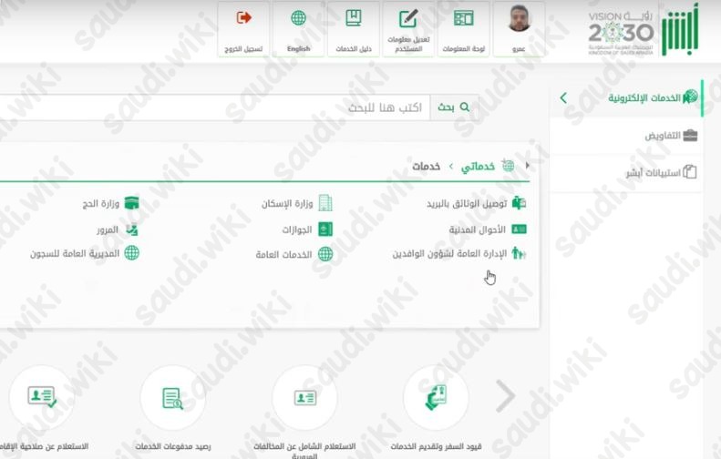 الاشتراك في مزاد اللوحات عن طريق أبشر