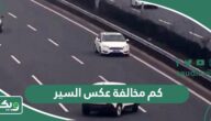 كم مخالفة عكس السير في السعودية 2026