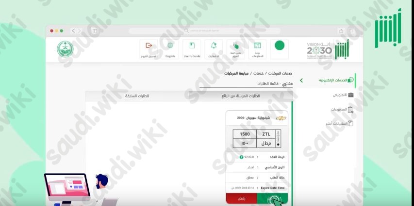 كم رسوم نقل ملكية السيارة عن طريق أبشر