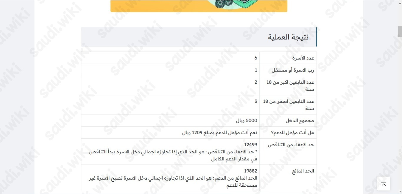 ما هي طريقة استخدام حاسبة حساب المواطن الجديدة 1445 حسب عدد الأسرة