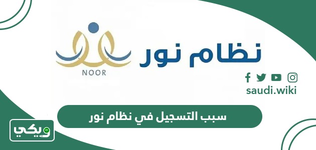 ماذا اكتب في خانة سبب التسجيل في نظام نور؟