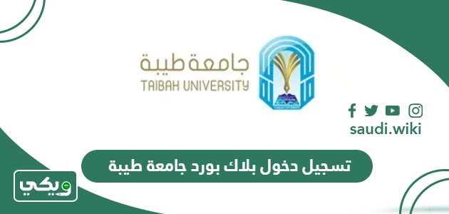 رابط تسجيل دخول بلاك بود جامعة طيبة blackboard taibah