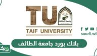 بلاك بورد جامعة الطائف ms.tu.edu.sa