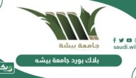 بلاك بورد جامعة بيشه sso.ub.edu.sa
