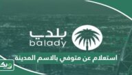 استعلام عن متوفي بالاسم أمانة المدينة المنورة