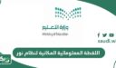 معلومات عن اللقطة المعلوماتية المكانية لنظام نور