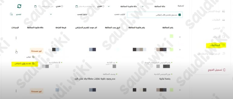 رابط الاعتراض على مخالفة بلدية في منصة ايفاء