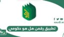 تطبيق رقمن هل هو حكومي أم غير حكومي؟