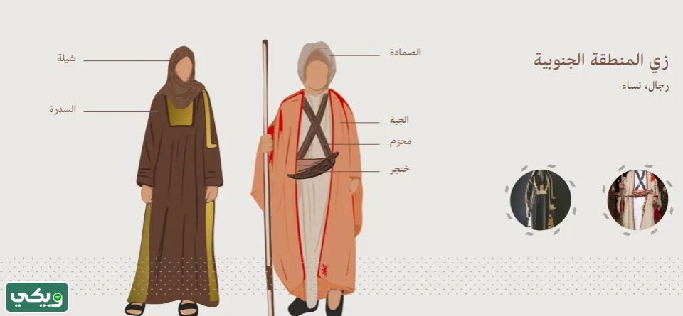 أزياء المنطقة الجنوبية يوم التأسيس السعودي