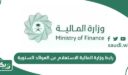 رابط وزارة المالية الاستعلام عن العوائد السنوية