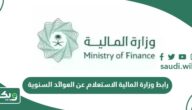 رابط وزارة المالية الاستعلام عن العوائد السنوية