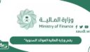 رقم وزارة المالية الاستعلام العوائد السنوية