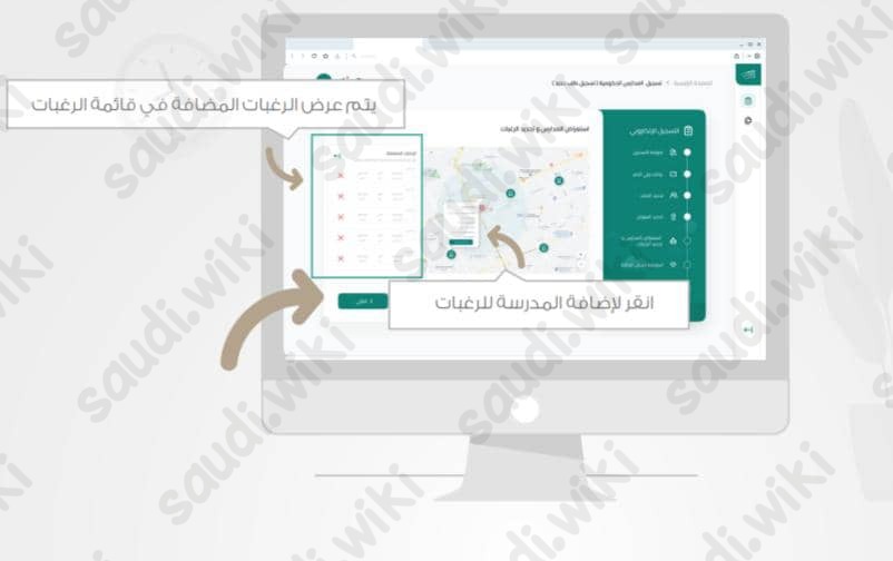 رحلة تسجيل الطالب الإلكترونية في المدارس الحكومية