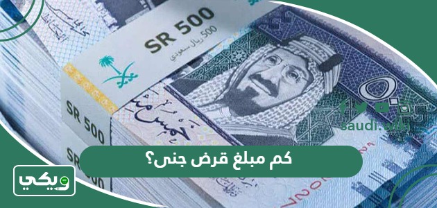 كم مبلغ قرض جنى؟