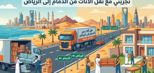 تجربتي مع نقل الأثاث من الدمام إلى الرياض